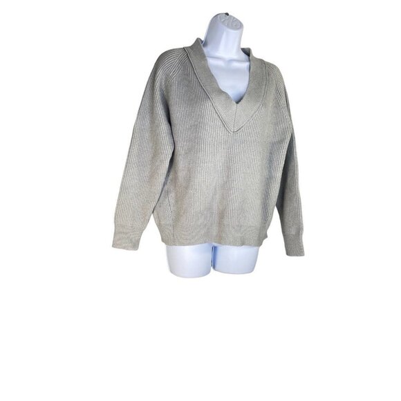 FRNCH Womens V-Neck Ribbed Knit Pullover Sweater Size S/M‎ MS18-49 - Picture 2 of 7